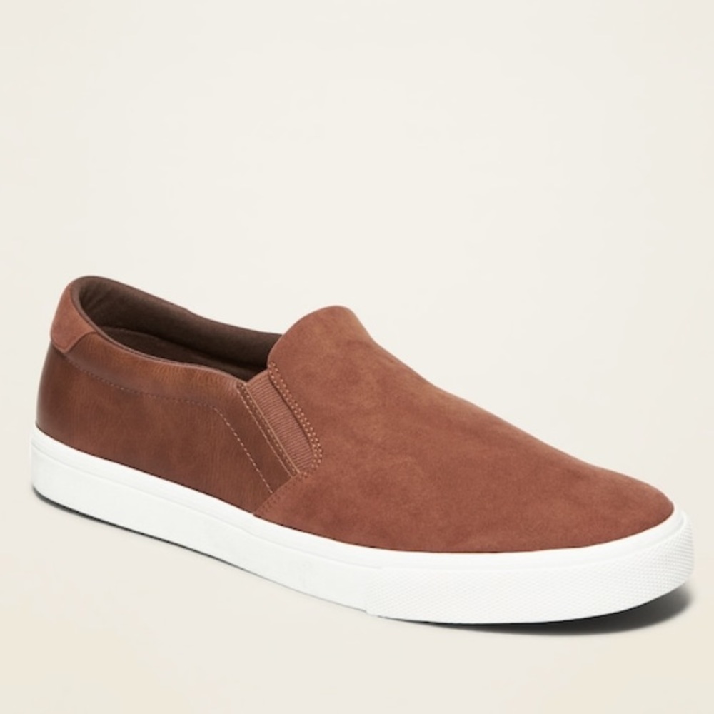 Old Navy- Mixed Fabric Men’s Slip-Ons (11.5)